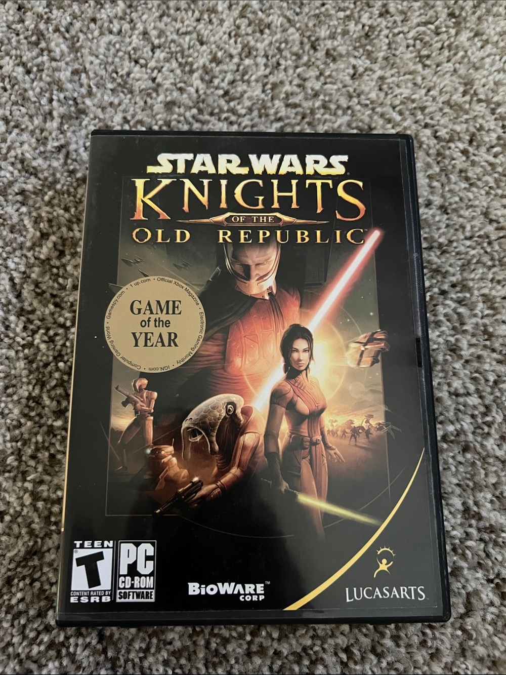 Star Wars: Knights of the Old Republic - Black/Gold Game Case PC Game